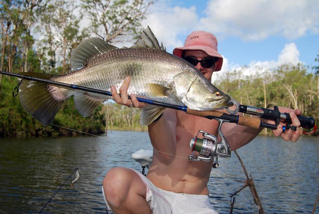 Spin gear is excellent for rolling soft plastics and long casting to points. © Lee Brake